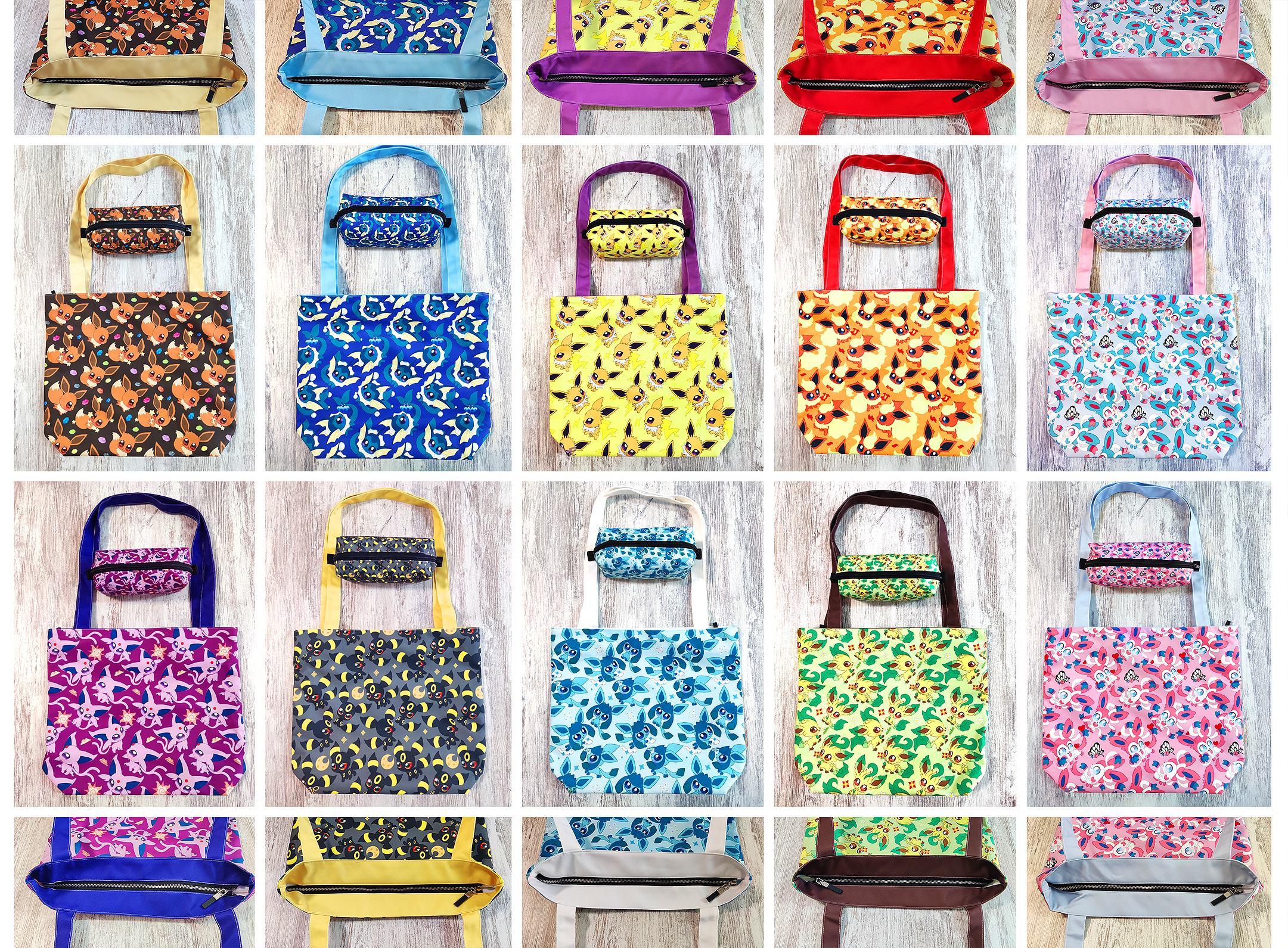 Eeveelution Totebag & PencilCases