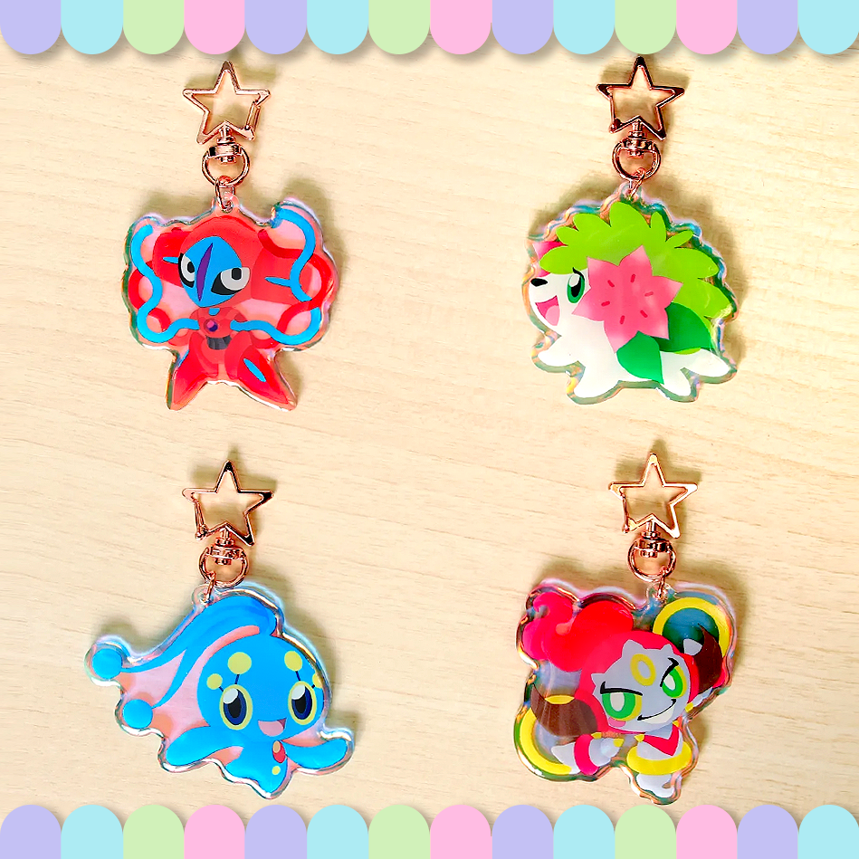 Keychain Legendaries Deoxys Shaymin Hoopa Manaphy
