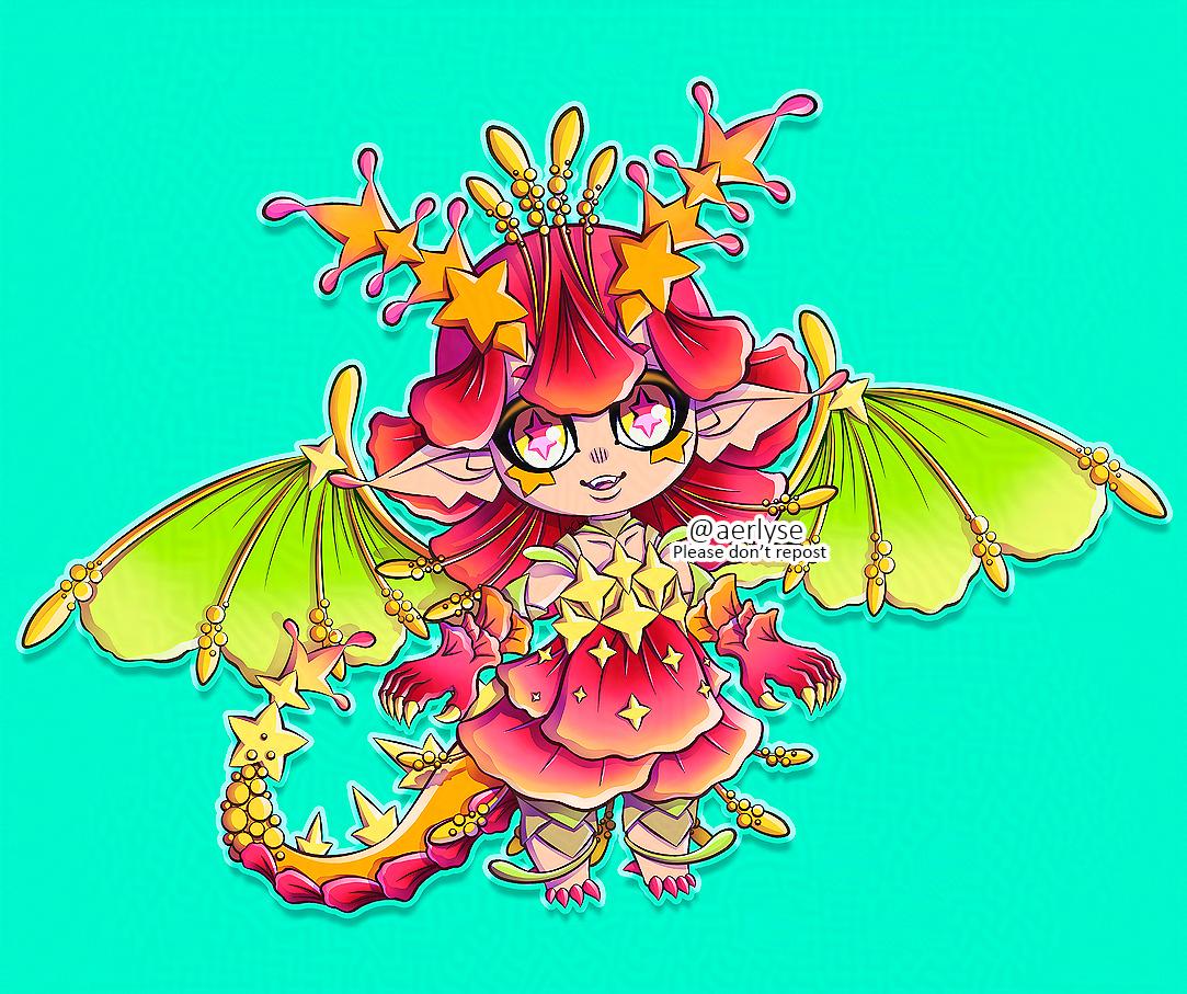 Starry Hibiscus Dragon